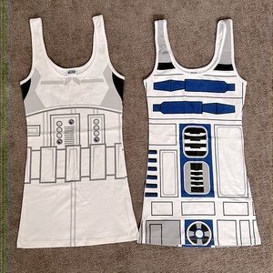 Women’s Star Wars R2D2 Stormtrooper mini dresses NWT S Halloween Costume Cosplay